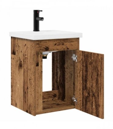 vidaXL Bathroom Vanity Unit with Tap Old Wood 42 x 40 x 74.5 cm