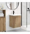 vidaXL Bathroom Vanity Unit with Tap Artisan Oak 42 x 40 x 74.5 cm