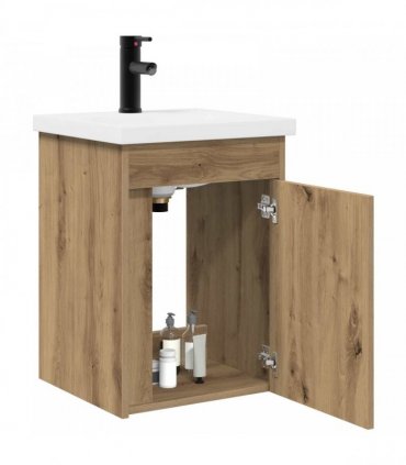 vidaXL Bathroom Vanity Unit with Tap Artisan Oak 42 x 40 x 74.5 cm