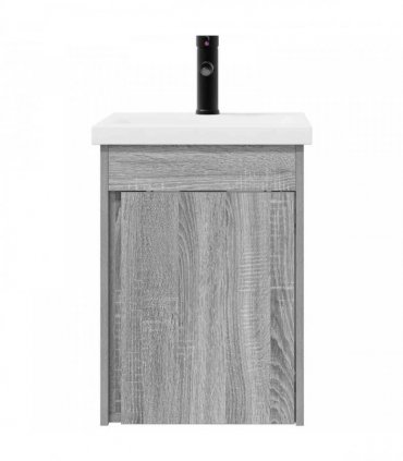vidaXL Bathroom Vanity Unit with Tap Grey Sonoma 42 x 40 x 74.5 cm