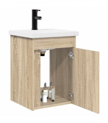 vidaXL Bathroom Vanity Unit with Tap Sonoma Oak 42 x 40 x 74.5 cm