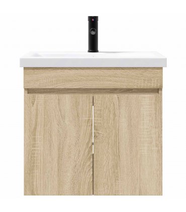 vidaXL Bathroom Vanity Unit with Tap Sonoma Oak 61 x 40 x 74.5 cm