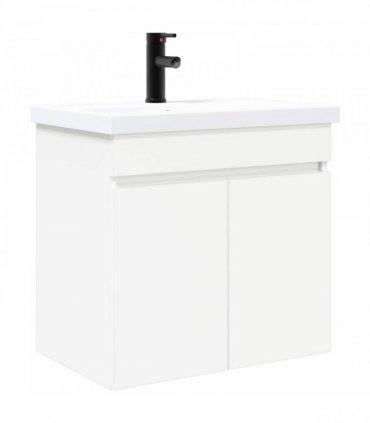 vidaXL Bathroom Vanity Unit with Tap White 61 x 40 x 74.5 cm