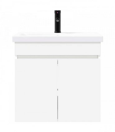 vidaXL Bathroom Vanity Unit with Tap White 61 x 40 x 74.5 cm