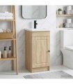 vidaXL Bathroom Vanity with Sink Sonoma Oak 42 x 40 x 84.5 cm