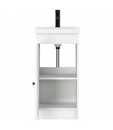 vidaXL Bathroom Vanity with Sink White 42 x 40 x 84.5 cm