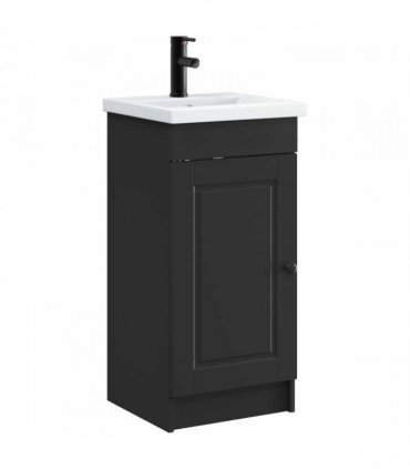 vidaXL Bathroom Vanity with Sink Black 42 x 40 x 84.5 cm