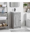 vidaXL Bathroom Vanity with Sink Grey Sonoma 42 x 40 x 84.5 cm