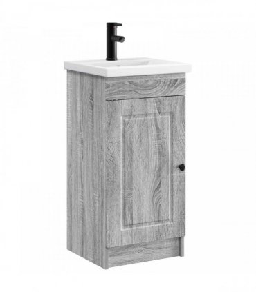 vidaXL Bathroom Vanity with Sink Grey Sonoma 42 x 40 x 84.5 cm