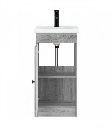 vidaXL Bathroom Vanity with Sink Grey Sonoma 42 x 40 x 84.5 cm