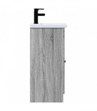 vidaXL Bathroom Vanity with Sink Grey Sonoma 42 x 40 x 84.5 cm