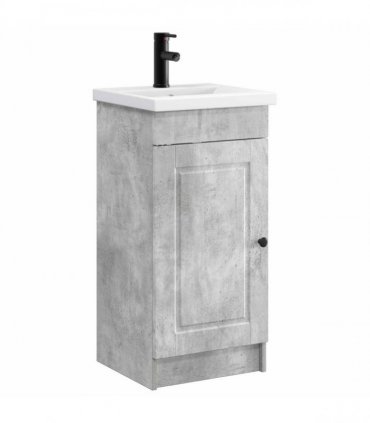 vidaXL Bathroom Vanity with Sink Concrete Grey 42 x 40 x 84.5 cm