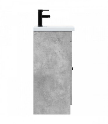 vidaXL Bathroom Vanity with Sink Concrete Grey 42 x 40 x 84.5 cm