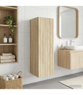 vidaXL Wall-mounted Bathroom Cabinet Sonoma Oak 33 x 34.5 x 60 cm