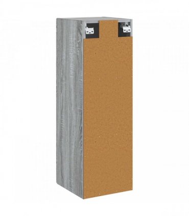 vidaXL Wall-mounted Bathroom Cabinet Grey Sonoma 33 x 34.5 x 60 cm