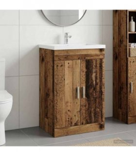 vidaXL Bathroom Under Sink Cabinet Old Wood 56 x 37.5 x 81 cm