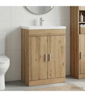vidaXL Bathroom Under Sink Cabinet Artisan Oak 78.5 x 37.5 x 81 cm