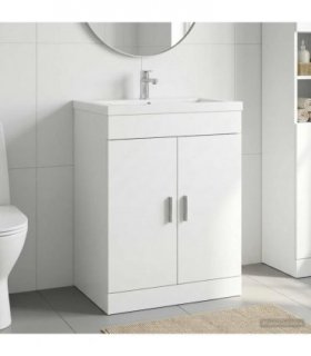 vidaXL Bathroom Under Sink Cabinet White 78.5 x 37.5 x 81 cm
