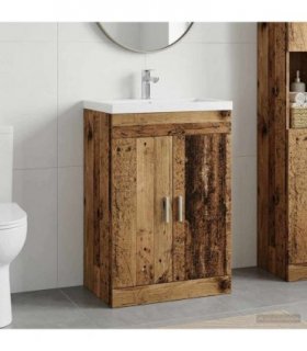 vidaXL Bathroom Under Sink Cabinet Old Wood 78.5 x 37.5 x 81 cm