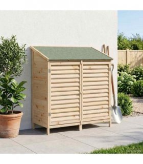 vidaXL Garden Shed Natural 106 x 56 x 113.5 cm Solid Fir Wood
