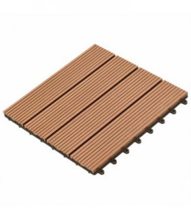 vidaXL Decking Tile 11 pcs Brown 30 x 30 cm WPC — V0672176499