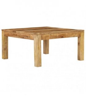 vidaXL Coffee Table 80x80x40 cm Solid Mango Wood — Size: 80 x 80 x 40 cm