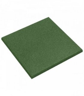 vidaXL Fall Protection Tiles 18 pcs Green 50 x 50 cm Rubber