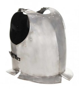 vidaXL Medieval Knight Body Armour Cuirass Replica LARP Silver Steel — Model: design 4