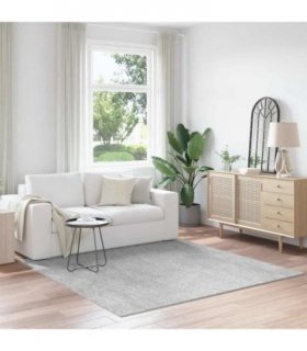 vidaXL Anti-slip Shaggy Rug Grey 200 x 200 cm PP