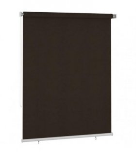 vidaXL Outdoor Roller Blind 185(W)x230(H) cm Brown — Size: 180 x 230 cm