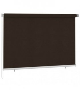 vidaXL Outdoor Roller Blind 225(W)x140(H) cm Brown — Size: 220 x 140 cm