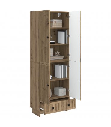 vidaXL Cabinet Set 2 pcs Artisan Oak 66 x 34.5 x 95 cm Engineered Wood