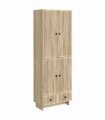 vidaXL Cabinet Set 2 pcs Sonoma Oak 66 x 34.5 x 95 cm Engineered Wood