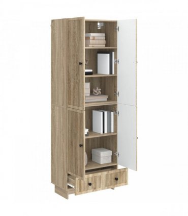 vidaXL Cabinet Set 2 pcs Sonoma Oak 66 x 34.5 x 95 cm Engineered Wood