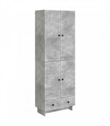vidaXL Cabinet Set 2 pcs Concrete Grey 66 x 34.5 x 95 cm