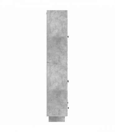 vidaXL Cabinet Set 2 pcs Concrete Grey 66 x 34.5 x 95 cm