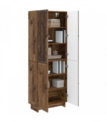 vidaXL Cabinet Set 2 pcs Old Wood 66 x 34.5 x 90 cm Engineered Wood