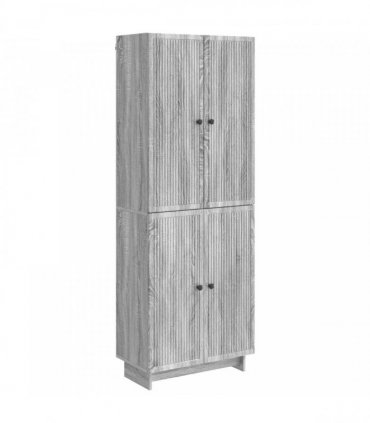 vidaXL Cabinet Set 2 pcs Grey Sonoma 66 x 34.5 x 90 cm Engineered Wood