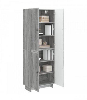 vidaXL Cabinet Set 2 pcs Grey Sonoma 66 x 34.5 x 90 cm Engineered Wood