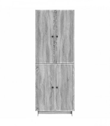 vidaXL Cabinet Set 2 pcs Grey Sonoma 66 x 34.5 x 90 cm Engineered Wood
