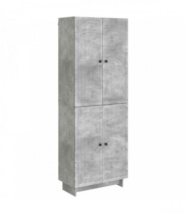 vidaXL Cabinet Set 2 pcs Concrete Grey 66 x 34.5 x 90 cm