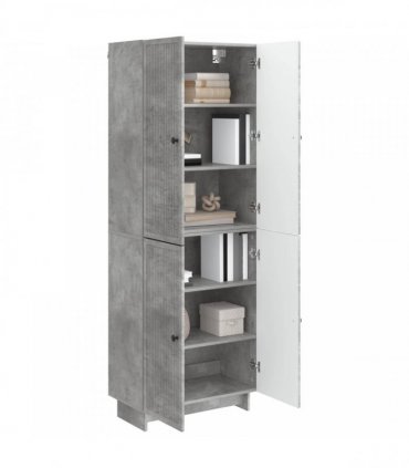 vidaXL Cabinet Set 2 pcs Concrete Grey 66 x 34.5 x 90 cm