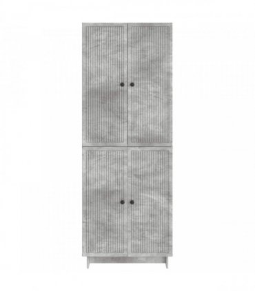 vidaXL Cabinet Set 2 pcs Concrete Grey 66 x 34.5 x 90 cm