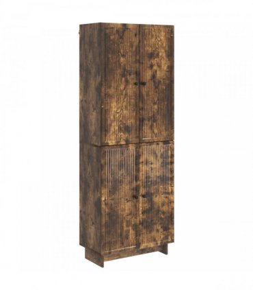 vidaXL Cabinet Set 2 pcs Smoked Oak 66 x 34.5 x 90 cm Engineered Wood