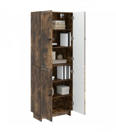vidaXL Cabinet Set 2 pcs Smoked Oak 66 x 34.5 x 90 cm Engineered Wood