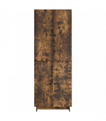 vidaXL Cabinet Set 2 pcs Smoked Oak 66 x 34.5 x 90 cm Engineered Wood