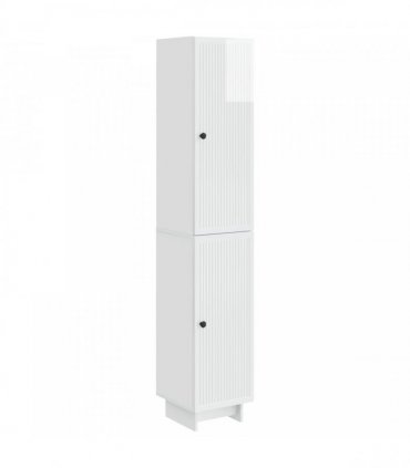 vidaXL Cabinet Set 2 pcs High Gloss White 34.5 x 33 x 90 cm