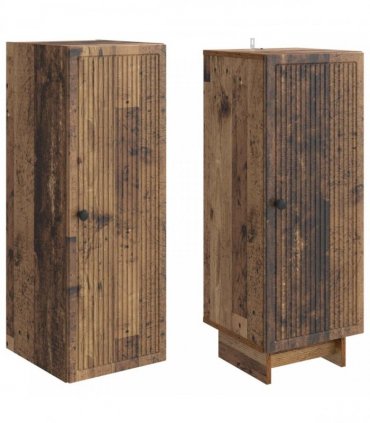 vidaXL Cabinet Set 2 pcs Old Wood 34.5 x 33 x 90 cm Engineered Wood