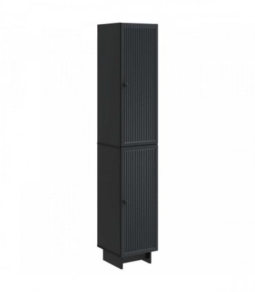 vidaXL Cabinet Set 2 pcs Black 34.5 x 33 x 90 cm Engineered Wood