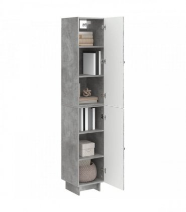 vidaXL Cabinet Set 2 pcs Concrete Grey 34.5 x 33 x 90 cm